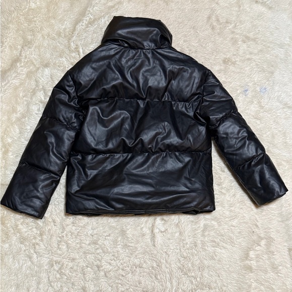 Bagatelle NYC Faux Leather Oversized Puffer Jacket - Size XS - Picture 6 of 7